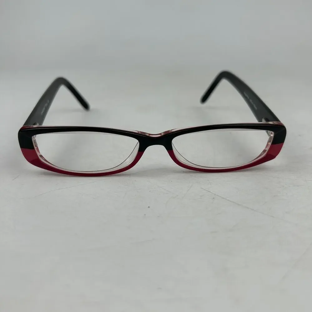 Bebe Envy Eyeglasses Frame Womens Haute Pink Rectangular‎ 49-14-135mm